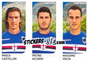 Sticker Paolo Castellini / Pietro Accardi / Massimo Volta - Calciatori 2011-2012 - Panini