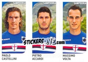 Sticker Paolo Castellini / Pietro Accardi / Massimo Volta - Calciatori 2011-2012 n. 604 - Panini
