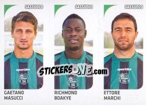 Cromo Gaetano Masucci / Richmond Boakye / Ettore Marchi - Calciatori 2011-2012 - Panini