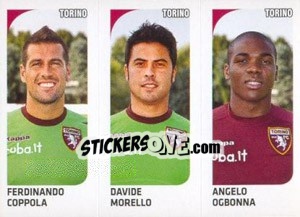 Sticker Ferdinando Coppola / Davide Morello / Angelo Ogbonna - Calciatori 2011-2012 n. 618 - Panini