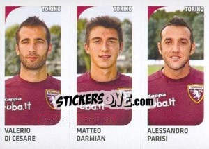 Sticker Valerio Di Cesare / Matteo Darmian / Alessandro Parisi - Calciatori 2011-2012 n. 619 - Panini