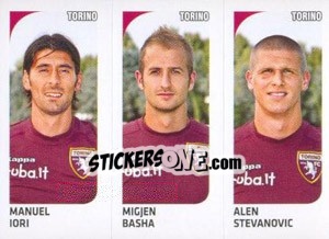 Sticker Manuel Iori / Migjen Basha / Alen Stevanovic - Calciatori 2011-2012 n. 621 - Panini