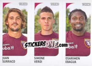 Sticker Juan Surraco / Simone Verdi / Osarimen Ebagua - Calciatori 2011-2012 n. 622 - Panini