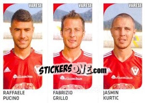 Sticker Raffaele Pucino / Fabrizio Grillo / Jasmin Kurtic - Calciatori 2011-2012 n. 627 - Panini