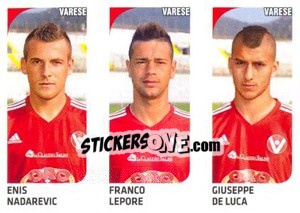 Sticker Enis Nadarevic / Franco Lepore / Giuseppe De Luca - Calciatori 2011-2012 n. 629 - Panini