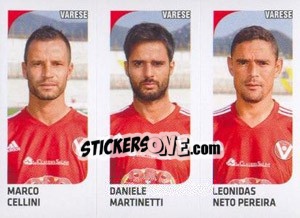 Sticker Marco Cellini / Daniele Martinetti / Leonidas Neto Pereira - Calciatori 2011-2012 - Panini