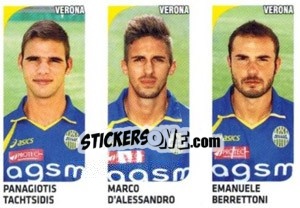 Sticker Panagiotis Tachtsidis – Marco D’alessandro – Emanuele Berrettoni - Calciatori 2011-2012 n. 637 - Panini