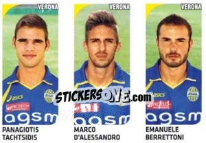 Figurina Panagiotis Tachtsidis – Marco D’alessandro – Emanuele Berrettoni - Calciatori 2011-2012 - Panini