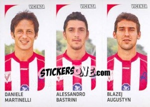 Sticker Daniele Martinelli / Alessandro Bastrini / Blazej Augustyn - Calciatori 2011-2012 n. 641 - Panini