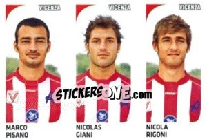 Cromo Marco Pisano / Nicolas Giani / Nicola Rigoni - Calciatori 2011-2012 - Panini