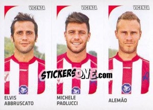 Cromo Elvis Abbruscato / Michele Paolucci / Alemão - Calciatori 2011-2012 - Panini