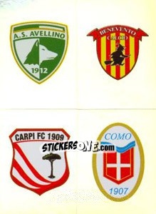 Cromo Scudetto (Avellino - Benevento - Carpi - Como) - Calciatori 2011-2012 - Panini