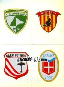 Sticker Scudetto (Avellino - Benevento - Carpi - Como) - Calciatori 2011-2012 n. 647 - Panini