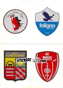 Sticker Scudetto (Foggia - Foligno - Lumezzane - Monza) - Calciatori 2011-2012 n. 650 - Panini
