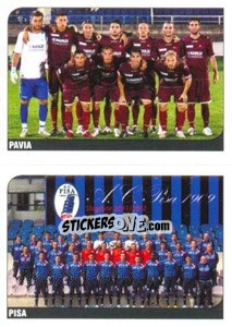 Figurina Squadra (Pavia - Pisa) - Calciatori 2011-2012 - Panini