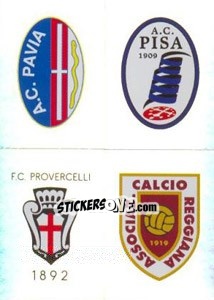 Figurina Scudetto (Pavia - Pisa - Pro Vercelli - Reggiana)