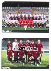 Cromo Squadra (Pro Vercelli - Reggiana) - Calciatori 2011-2012 - Panini