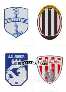 Cromo Scudetto (Trtitium - Viareggio - Andria - Barletta) - Calciatori 2011-2012 - Panini