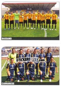 Cromo Squadra (Bassano - Carrarese) - Calciatori 2011-2012 - Panini