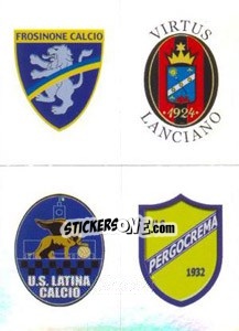 Cromo Scudetto (Frosinone - Lanciano - Latina - Pergocrema) - Calciatori 2011-2012 - Panini