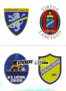 Sticker Scudetto (Frosinone - Lanciano - Latina - Pergocrema) - Calciatori 2011-2012 n. 665 - Panini
