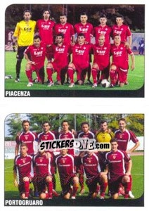 Figurina Squadra (Piacenza - Portogruaro) - Calciatori 2011-2012 - Panini