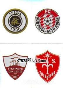 Sticker Scudetto (Spezia - Sudtirol/alto Adige - Trapani - Triestina) - Calciatori 2011-2012 n. 671 - Panini