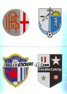 Sticker Scudetto (Alessandria - Bellaria Igea Marina - Borgo A Buggiano - Casale) - Calciatori 2011-2012 n. 673 - Panini