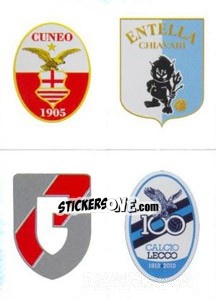 Sticker Scudetto (Cuneo - Entella - Giacomense - Lecco) - Calciatori 2011-2012 n. 674 - Panini
