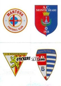 Sticker Scudetto (Mantova - Montichiari - Poggibonsi - Pro Patria) - Calciatori 2011-2012 n. 675 - Panini