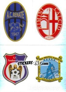 Sticker Scudetto (Renate - Rimini - Sambonifacese - San Marino) - Calciatori 2011-2012 n. 676 - Panini