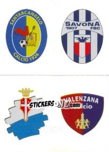Cromo Scudetto (Santarcangelo - Savona - Treviso - Valenzana) - Calciatori 2011-2012 - Panini
