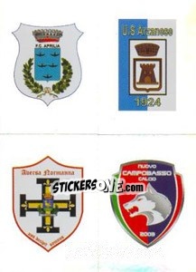 Figurina Scudetto (Aprilia - Arzanese - Aversa Normanna - Campobasso) - Calciatori 2011-2012 - Panini