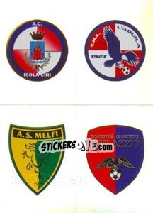 Sticker Scudetto (Isola Liri - L'aquila - Melfi - Milazzo)