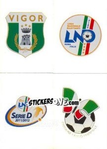 Sticker Scudetto (Vigor Lamezia - Lega Nazionale Dilettanti - Dipartimento Interregionale - Divisione Calcio Femminile) - Calciatori 2011-2012 - Panini