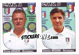 Sticker Stefano Braschi - Domenico Messina - Calciatori 2011-2012 - Panini