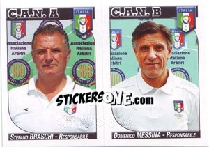 Sticker Stefano Braschi - Domenico Messina - Calciatori 2011-2012 n. A1 - Panini