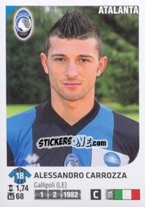Sticker Alessandro Carrozza - Calciatori 2011-2012 n. Ag3 - Panini
