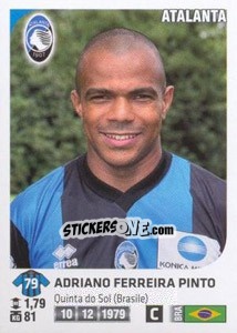 Figurina Adriano Ferreira Pinto - Calciatori 2011-2012 - Panini