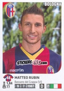 Sticker Matteo Rubin - Calciatori 2011-2012 n. Ag8 - Panini
