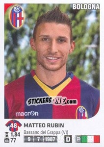 Sticker Matteo Rubin - Calciatori 2011-2012 - Panini