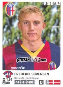 Sticker Frederik Sorensen - Calciatori 2011-2012 n. Ag9 - Panini