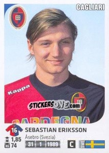 Figurina Sebastian Eriksson - Calciatori 2011-2012 n. Ag17 - Panini