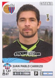 Figurina Juan Pablo Carrizo - Calciatori 2011-2012 - Panini