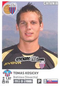 Sticker Tomas Kosicky - Calciatori 2011-2012 n. Ag20 - Panini