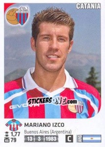Sticker Mariano Izco - Calciatori 2011-2012 n. Ag23 - Panini
