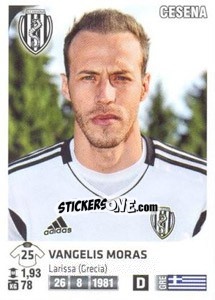 Sticker Vangelis Moras - Calciatori 2011-2012 n. Ag26 - Panini