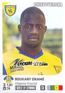 Sticker Boukary Drame - Calciatori 2011-2012 - Panini