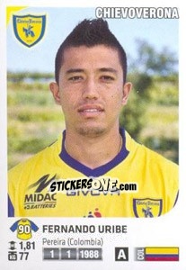 Cromo Fernando Uribe - Calciatori 2011-2012 - Panini