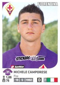 Sticker Michele Camporese - Calciatori 2011-2012 n. Ag37 - Panini
